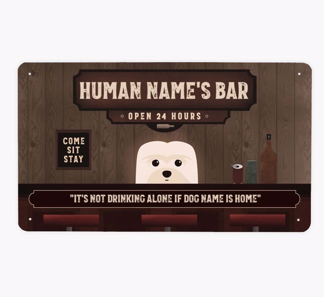 Vintage Bar: Personalised {breedFullName} Metal Sign